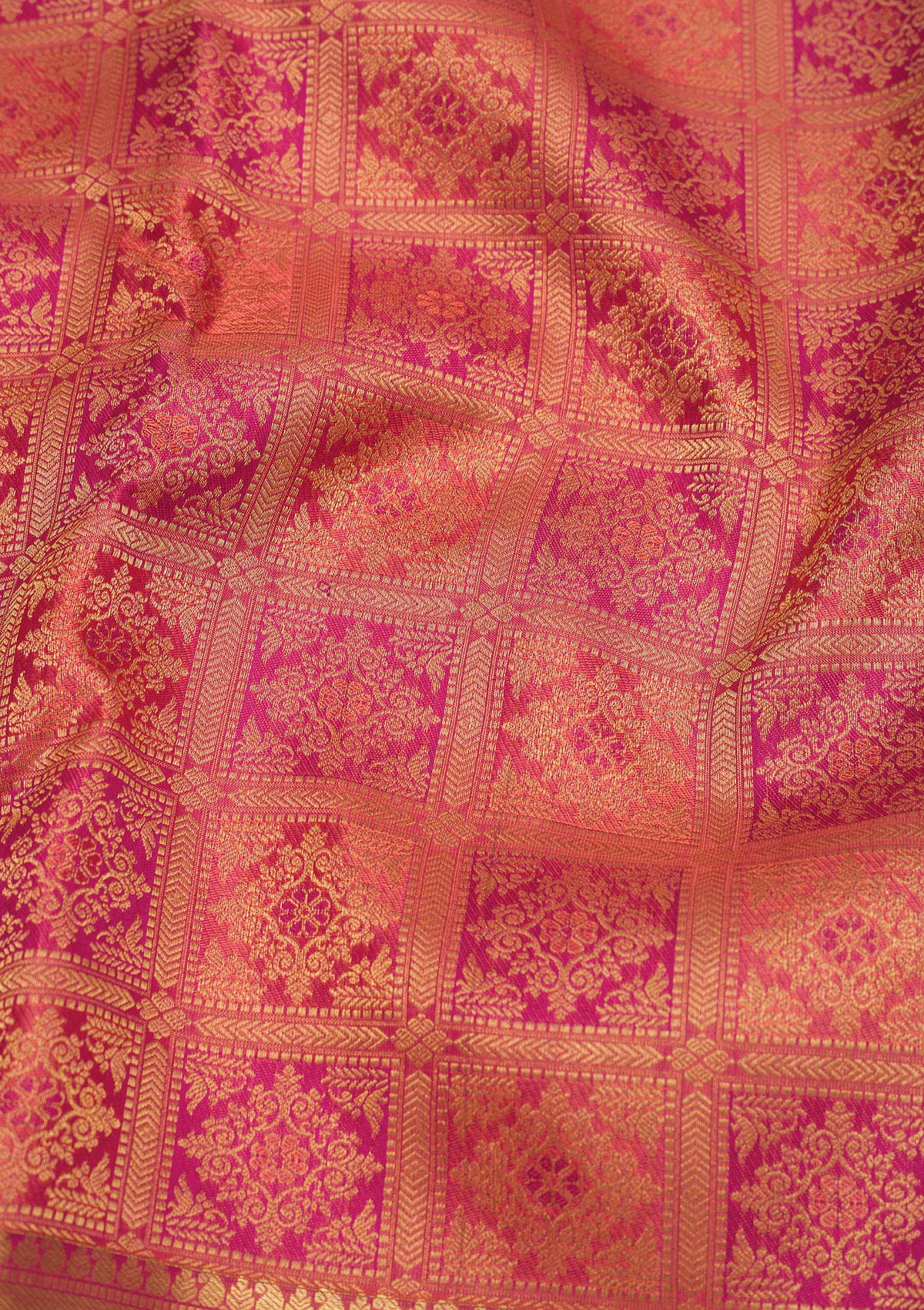 Pink Zariwork Pure Silk Saree
