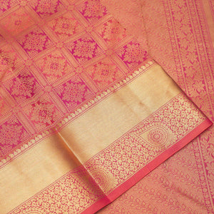 Pink Zariwork Pure Silk Saree