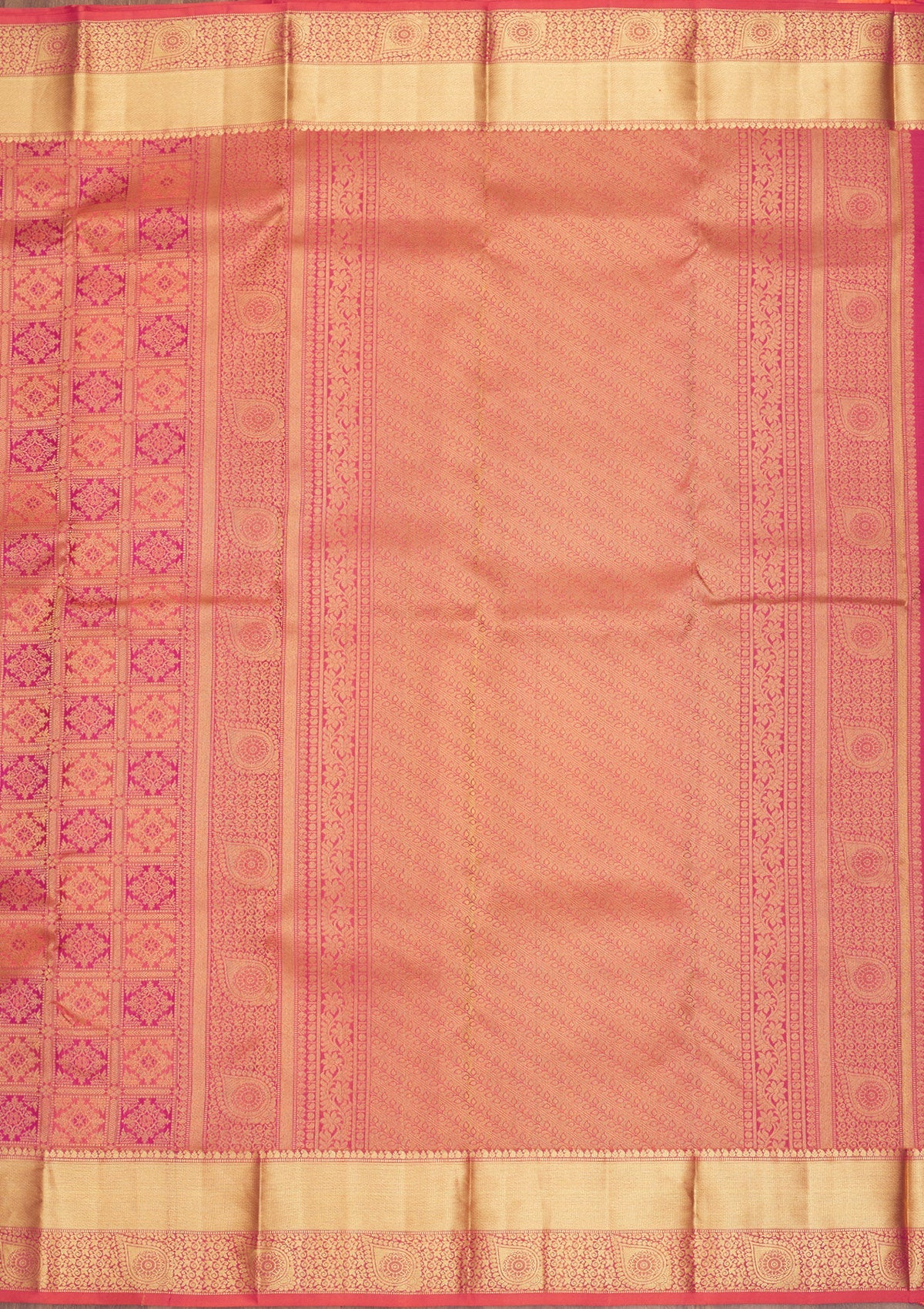 Pink Zariwork Pure Silk Saree