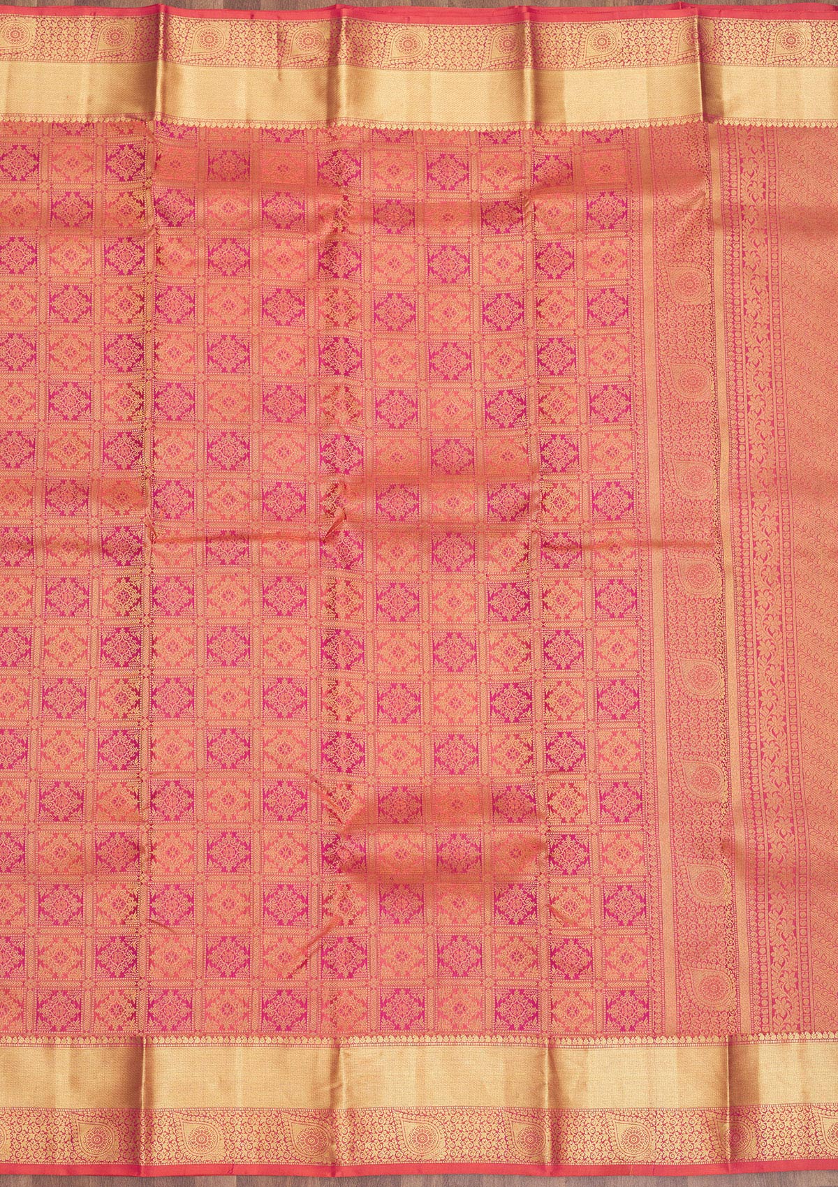 Pink Zariwork Pure Silk Saree