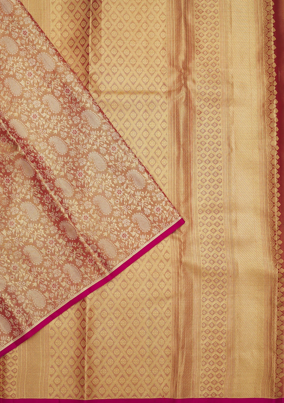 Pink Zariwork Pure Silk Saree