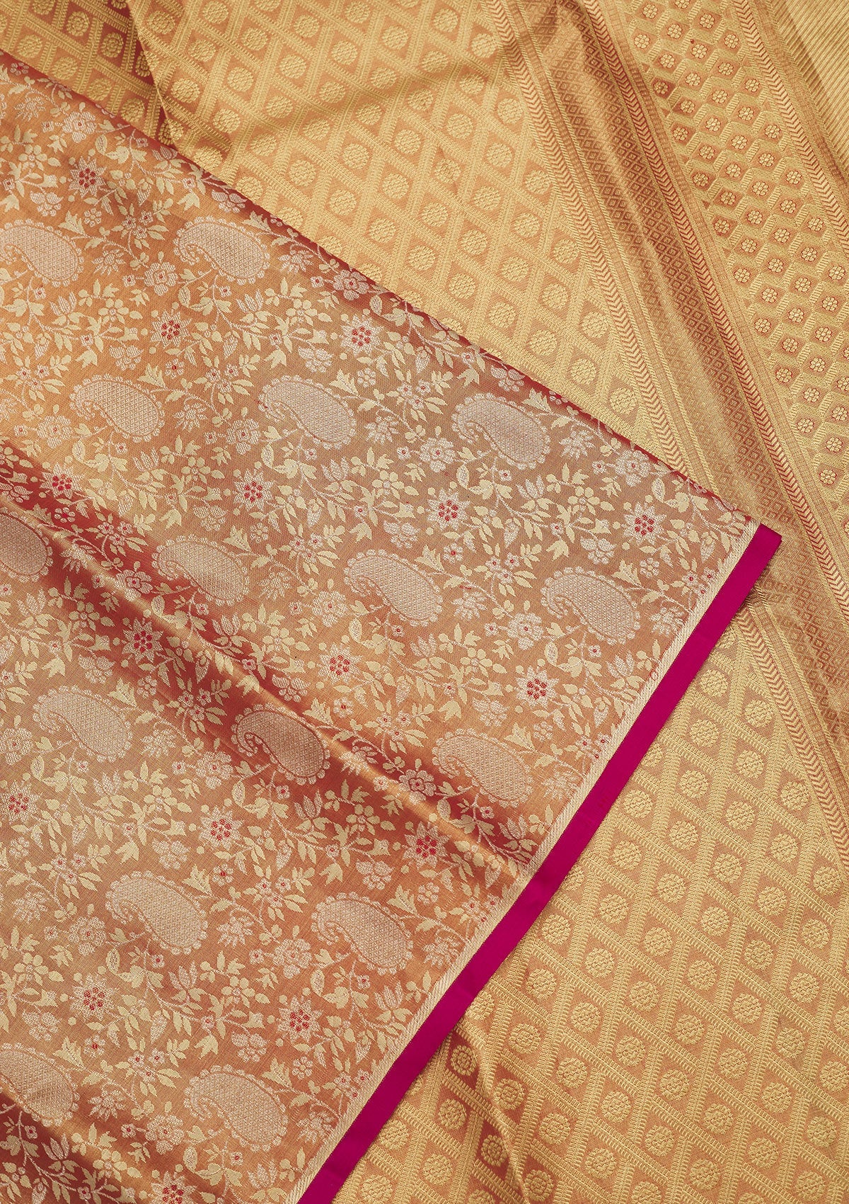 Pink Zariwork Pure Silk Saree