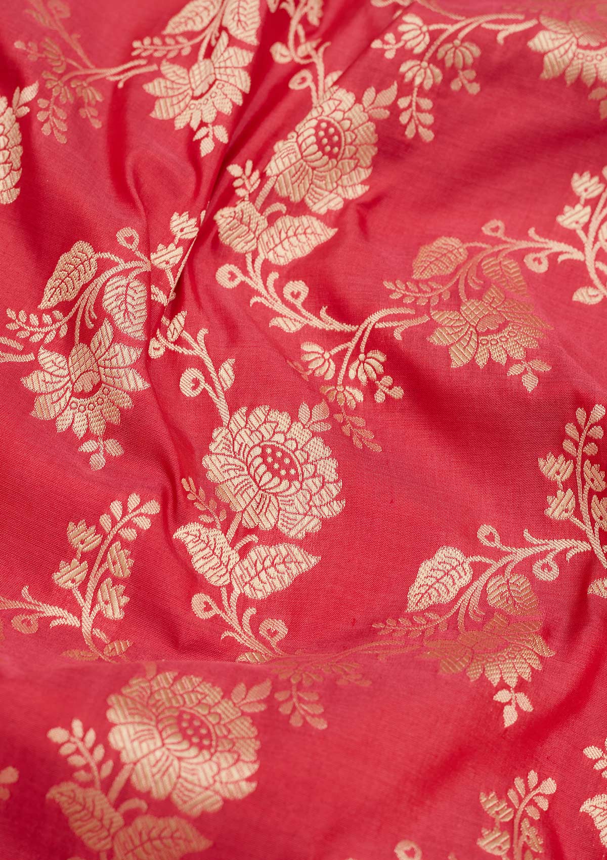 Pink Zariwork Pure Silk Saree