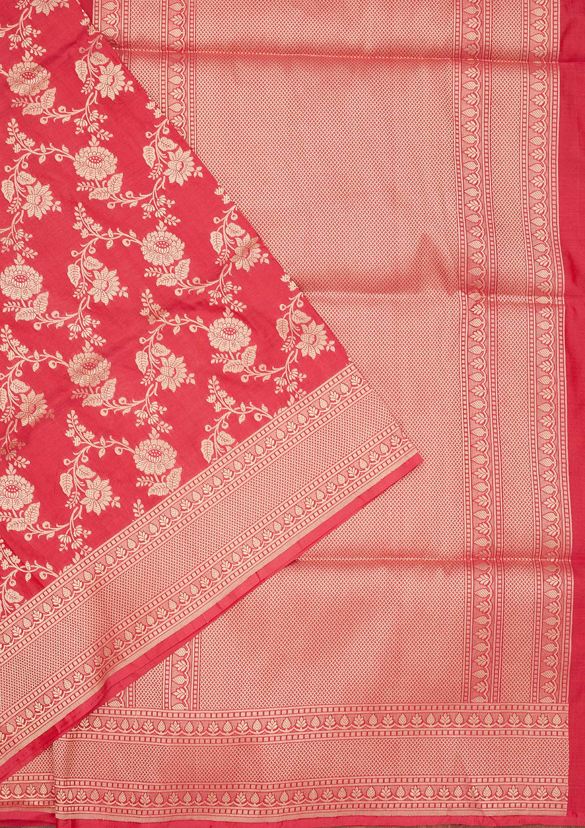 Pink Zariwork Pure Silk Saree