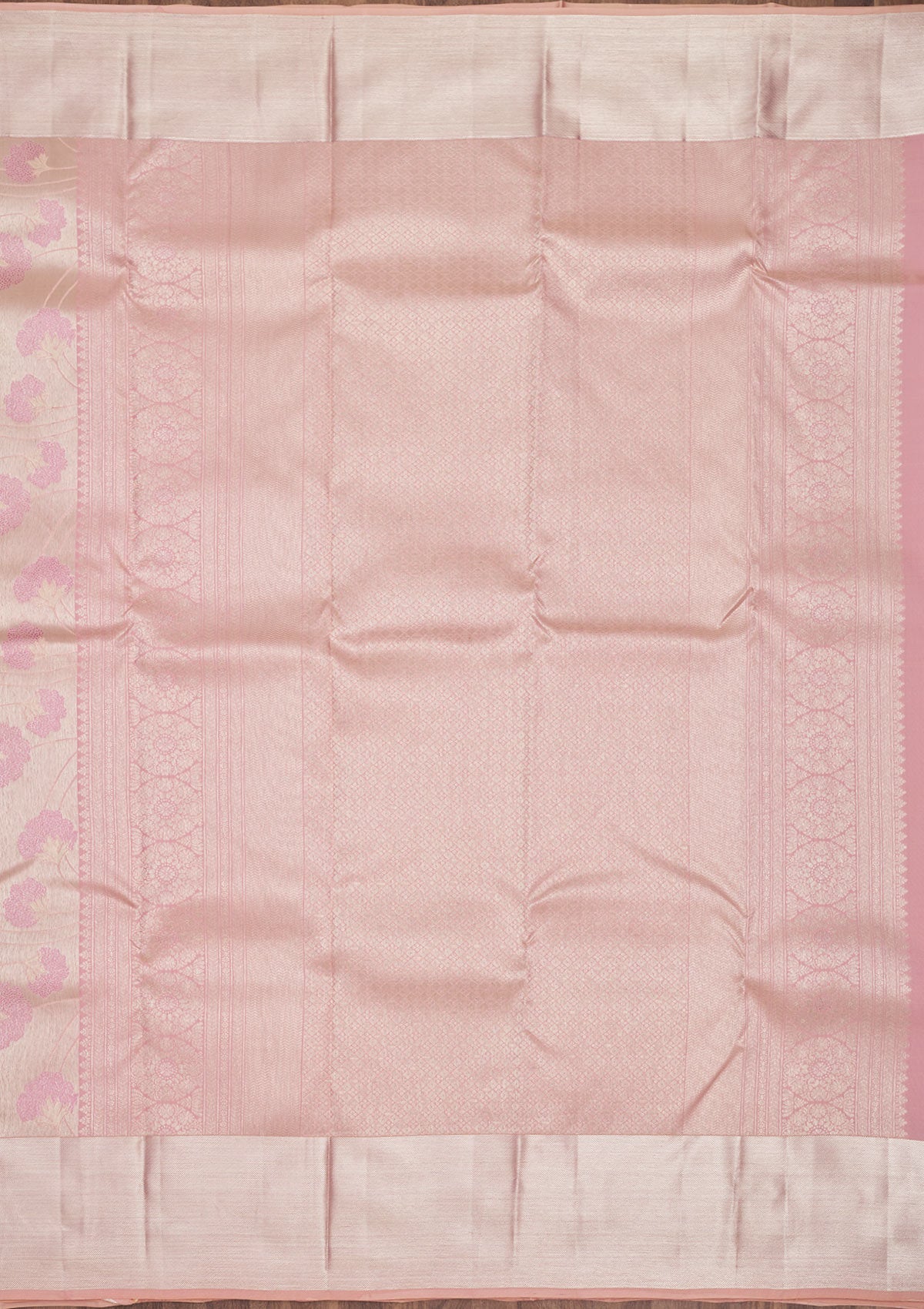 Pink Zariwork Pure Silk Saree