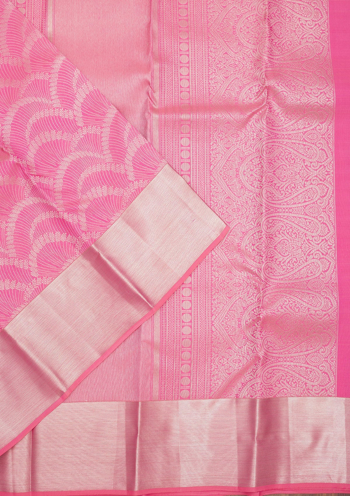 Pink Zariwork Pure Silk Saree