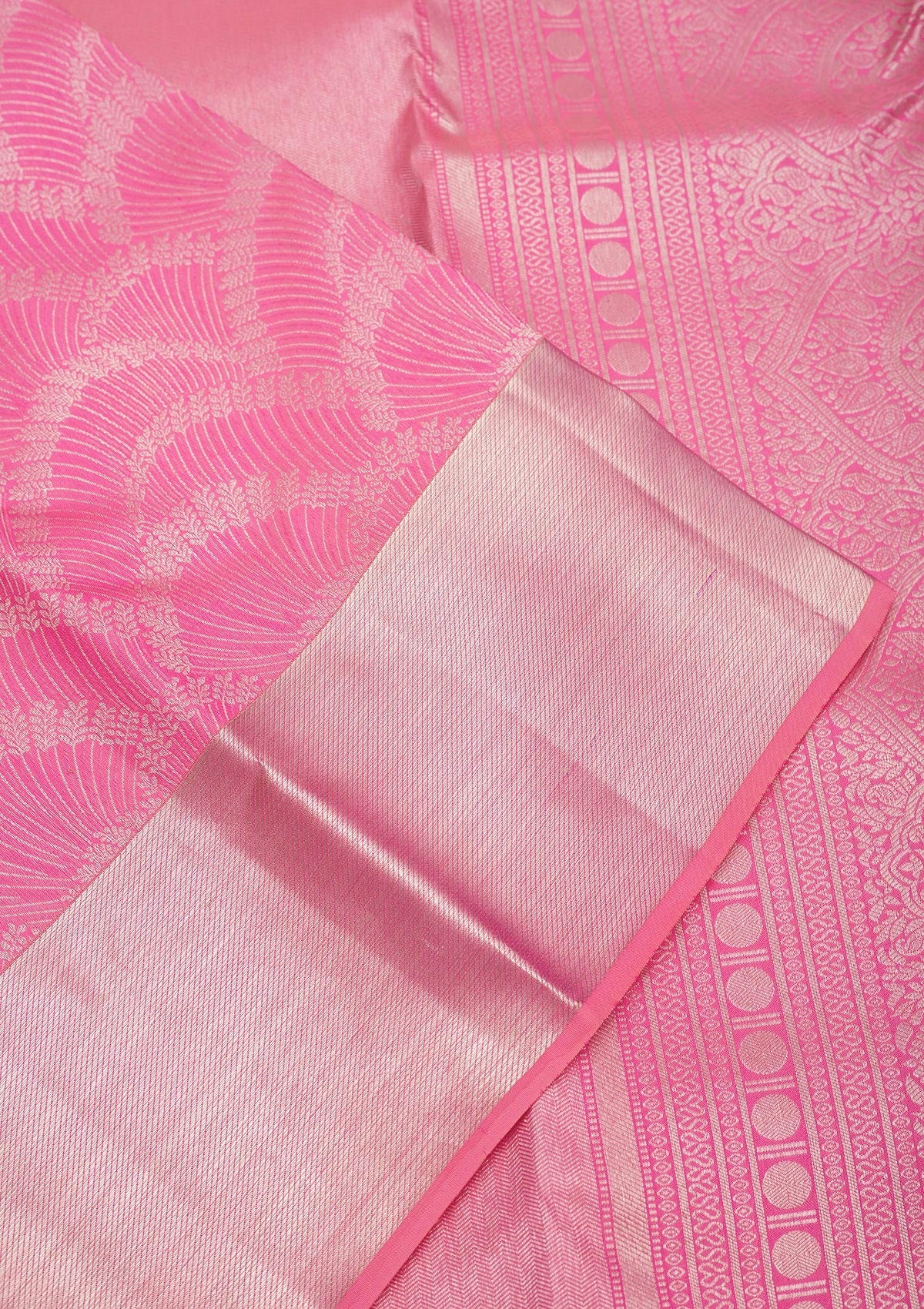 Pink Zariwork Pure Silk Saree