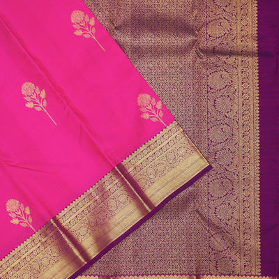 Pink Zariwork Pure Silk Saree