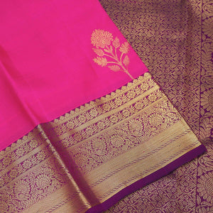Pink Zariwork Pure Silk Saree