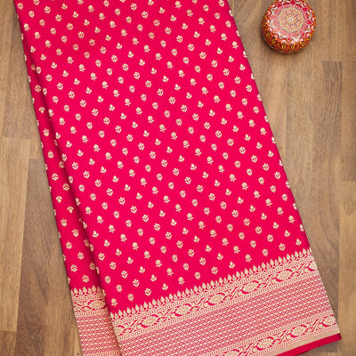 Pink Zariwork Pure Silk Saree