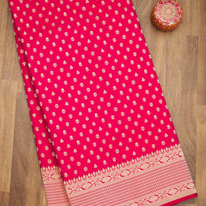 Pink Zariwork Pure Silk Saree