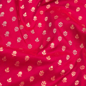 Pink Zariwork Pure Silk Saree