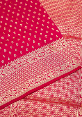 Pink Zariwork Pure Silk Saree