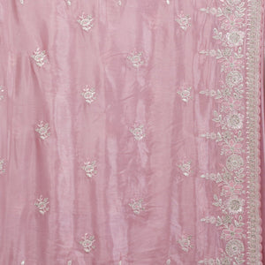 Pink Zariwork Tissue Saree
