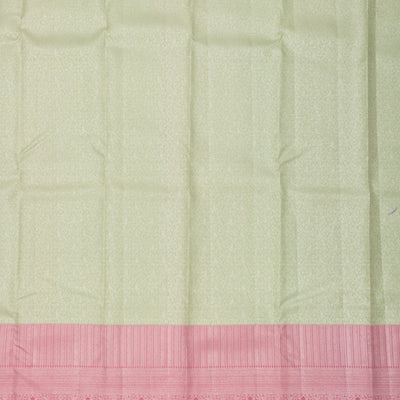 Pista Green Zariwork Pure Silk Saree