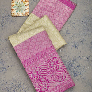 Pista Green Zariwork Pure Silk Saree