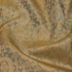 Pista Green Zariwork Pure Silk Saree