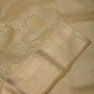 Pista Green Zariwork Pure Silk Saree