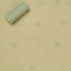 Pista Green Chikankari Georgette Unstitched Salwar Suit