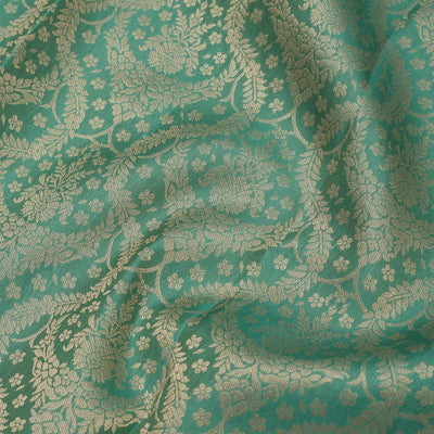 Pista Green Zariwork Pure Silk Saree