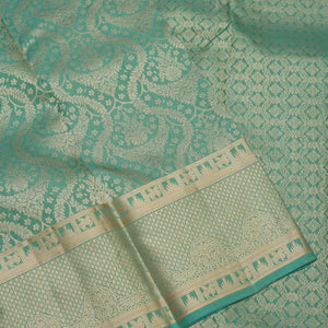 Pista Green Zariwork Pure Silk Saree