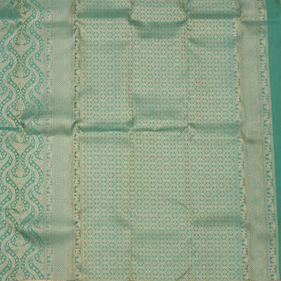 Pista Green Zariwork Pure Silk Saree