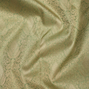 Pista Green Zariwork Pure Silk Saree