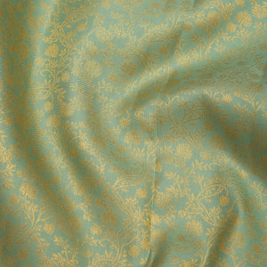 Pista Green Zariwork Pure Silk Saree