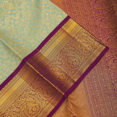 Pista Green Zariwork Pure Silk Saree