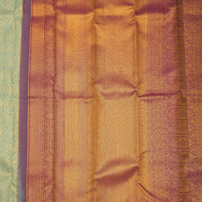 Pista Green Zariwork Pure Silk Saree