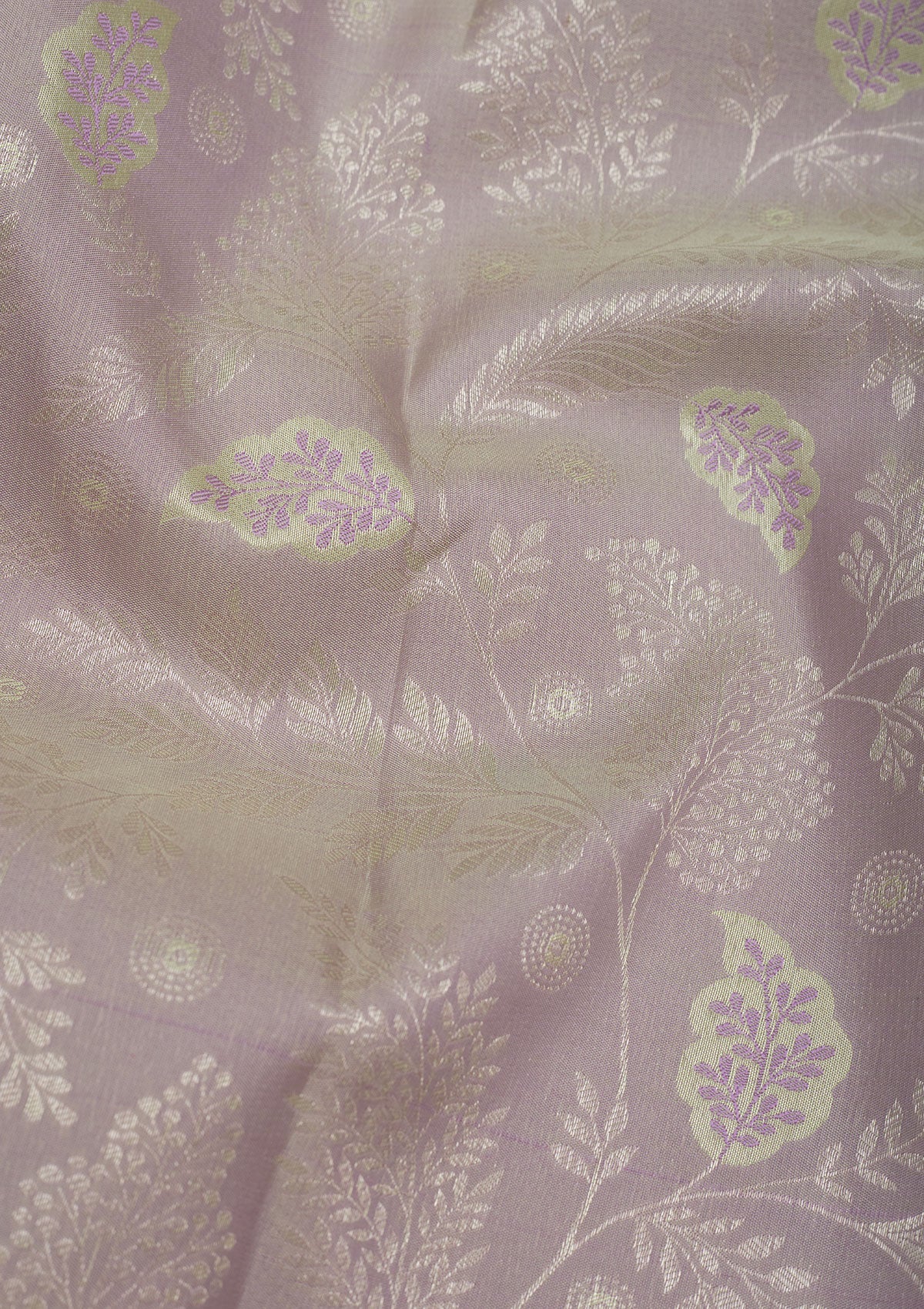 Pista Green Zariwork Pure Silk Saree