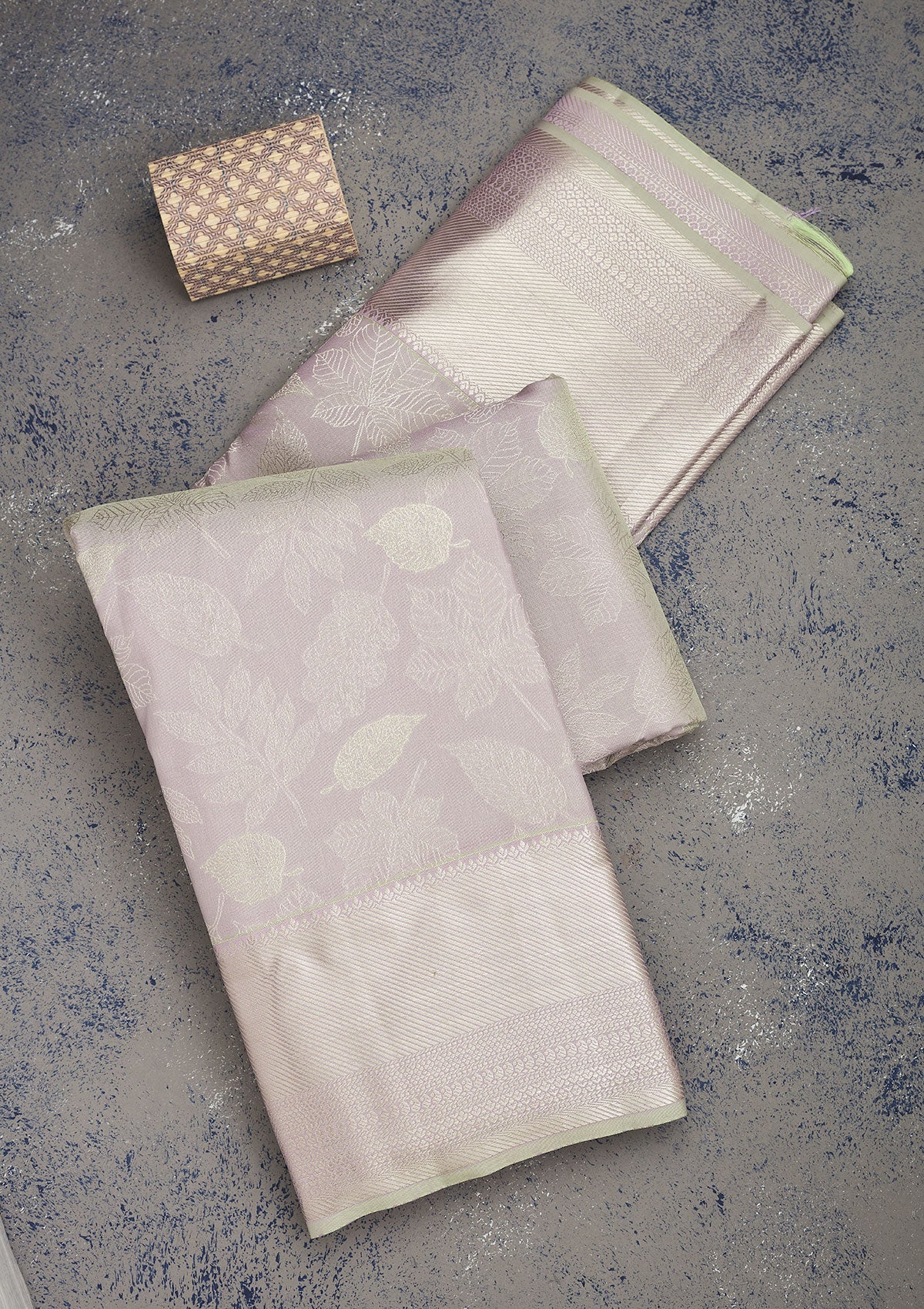 Grey Zariwork Pure Silk Saree