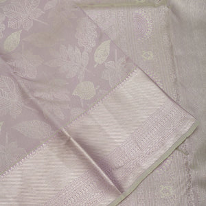 Grey Zariwork Pure Silk Saree