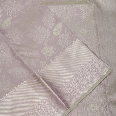 Grey Zariwork Pure Silk Saree