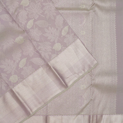 Grey Zariwork Pure Silk Saree