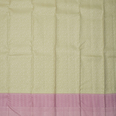 Pista Green Zariwork Pure Silk Saree