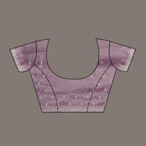 Purple Stonework Chiffon Saree