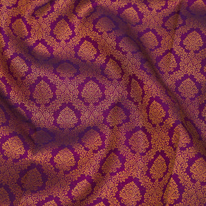 Purple Zariwork Pure Silk Saree