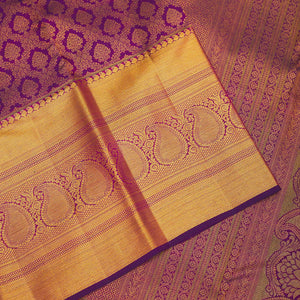 Purple Zariwork Pure Silk Saree