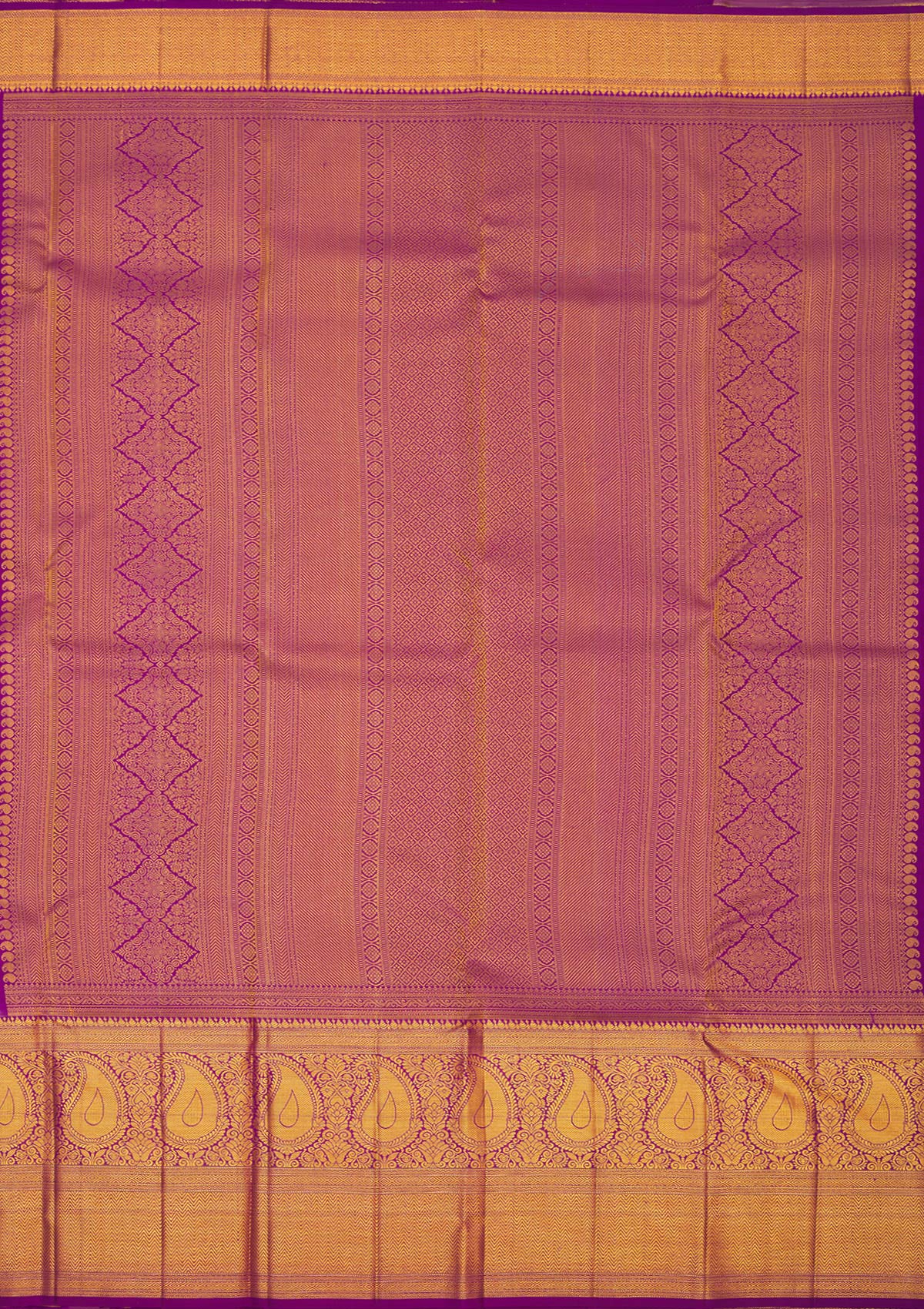Purple Zariwork Pure Silk Saree