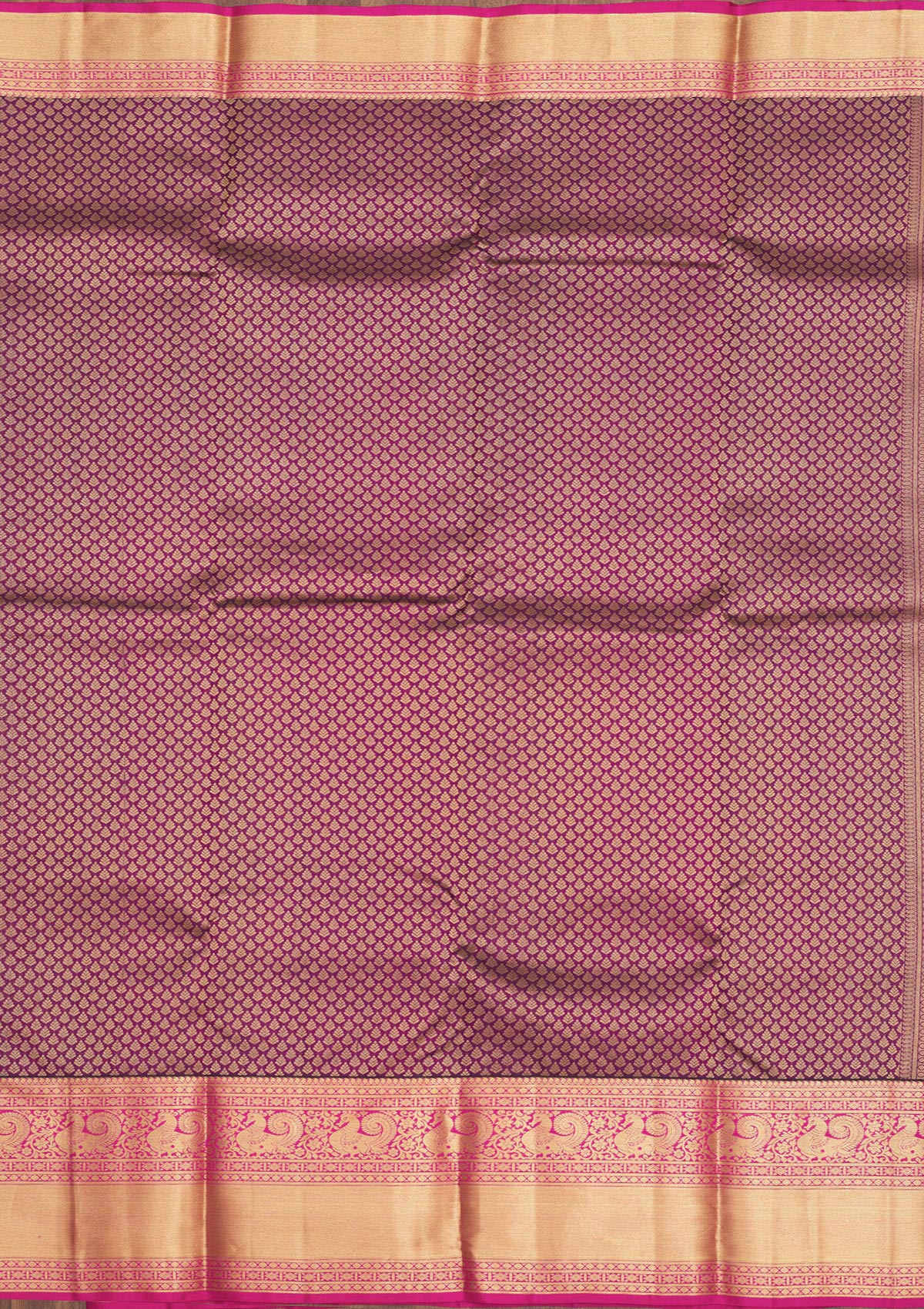 Purple Zariwork Pure Silk Saree