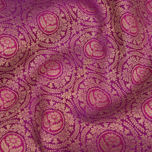 Purple Zariwork Pure Silk Saree