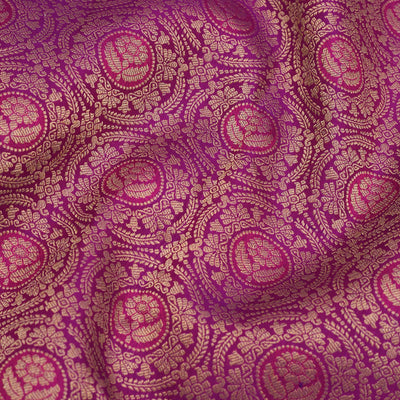 Purple Zariwork Pure Silk Saree