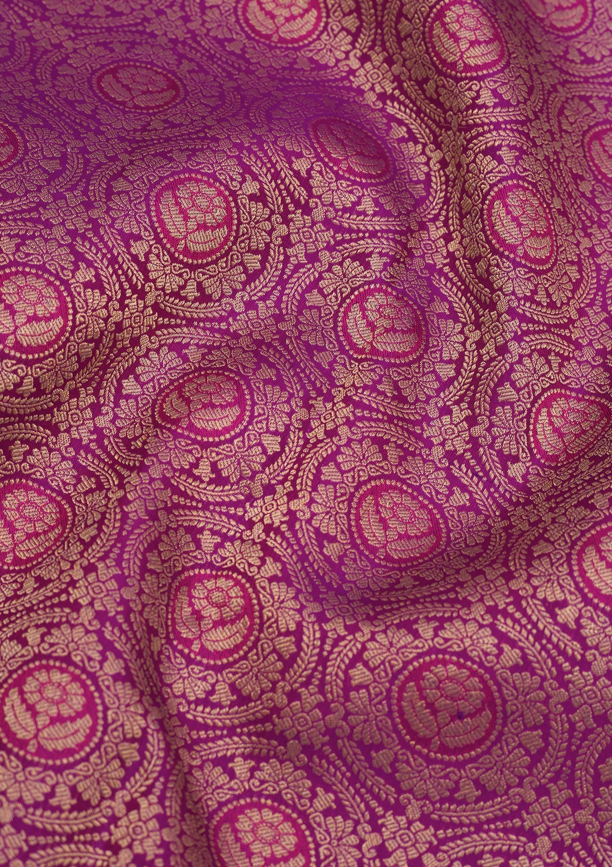 Purple Zariwork Pure Silk Saree