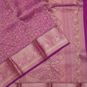 Purple Zariwork Pure Silk Saree