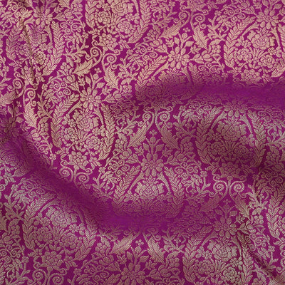 Purple Zariwork Pure Silk Saree