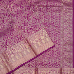 Purple Zariwork Pure Silk Saree