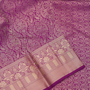 Purple Zariwork Pure Silk Saree