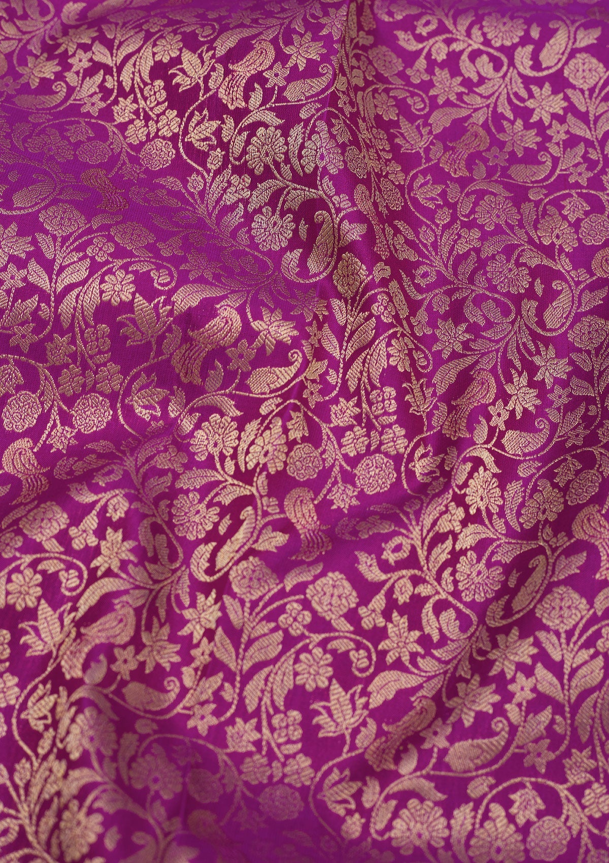 Purple Zariwork Pure Silk Saree
