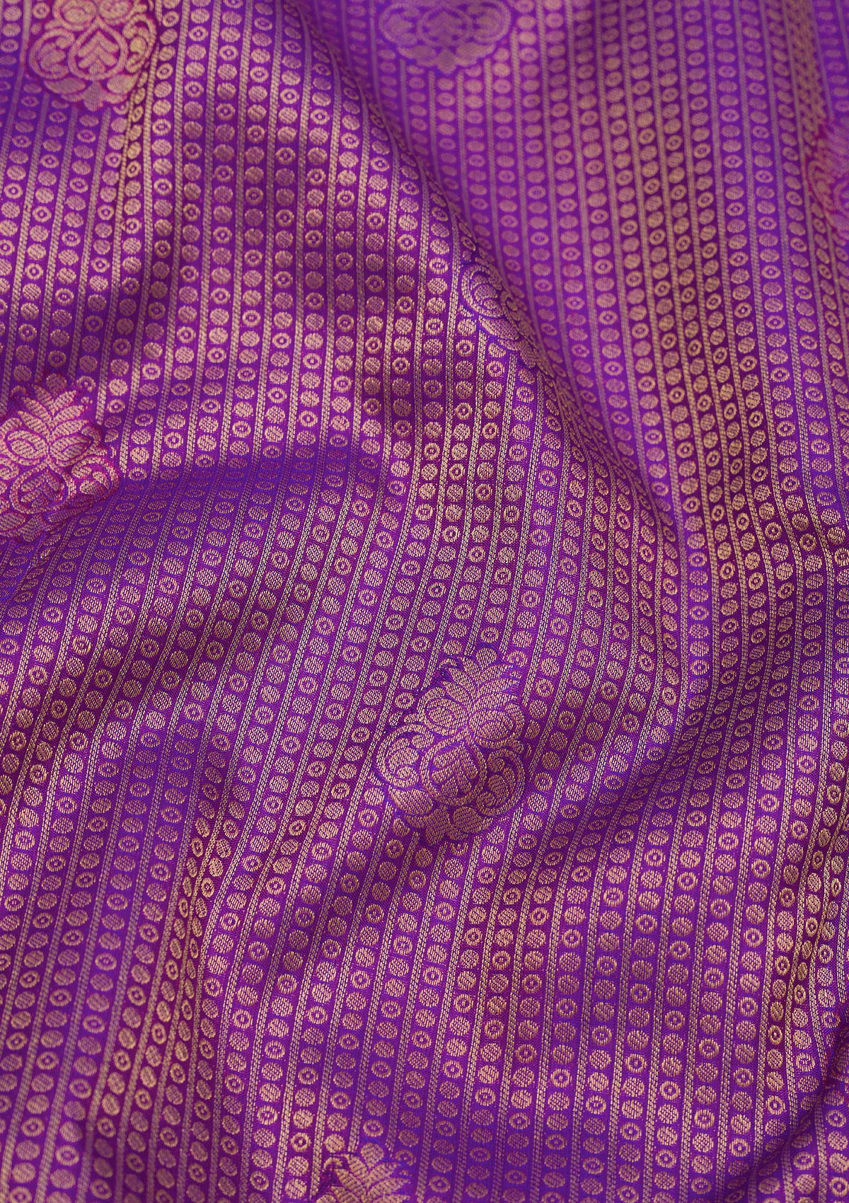 Purple Zariwork Pure Silk Saree